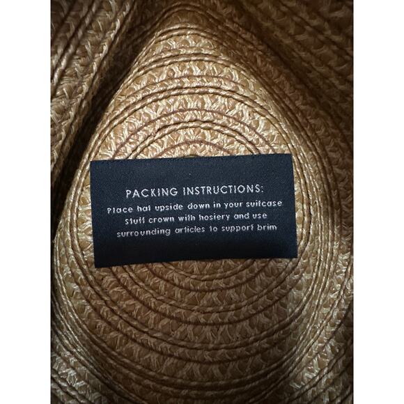 ERIC JAVITS Big Deal Squishee Woven Fedora Hat Sun UV UPF 50+ One Size - Picture 4 of 5